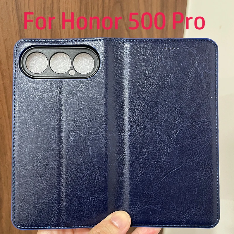 Magnetic Genuine Leather Flip Wallet Phone Case Cover
