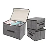 Fold Non Woven Fabric Storage Box Gray Home Supplies Clothing Underwear Sock And Kid Toy Storage Organizer Cosmetics 1