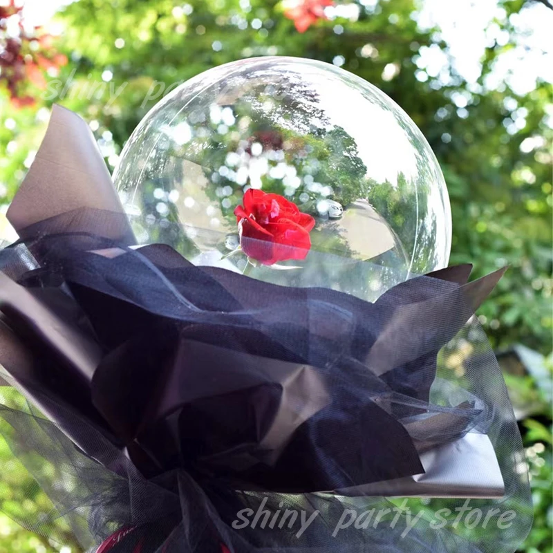 Transparent Round Heart Helium Balloons, Happy Birthday Party Decoration, Wedding Decor, Valentines Day, Big lOVE Supplies, 18"