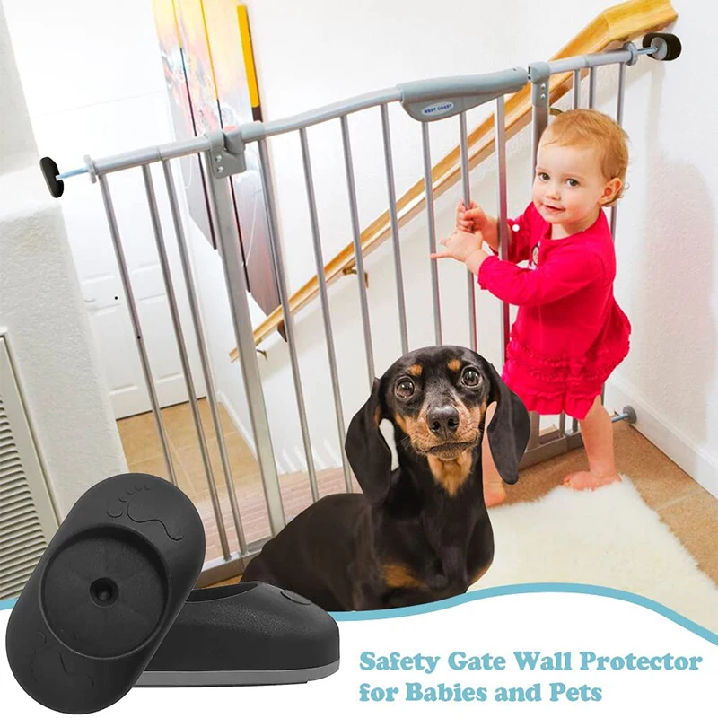 

Baby Gate Wall Guard Protector 4pcs Stair Gate Extension Wall Saver Pads For Pressure Mounted Gate Door Babies Pets Safety