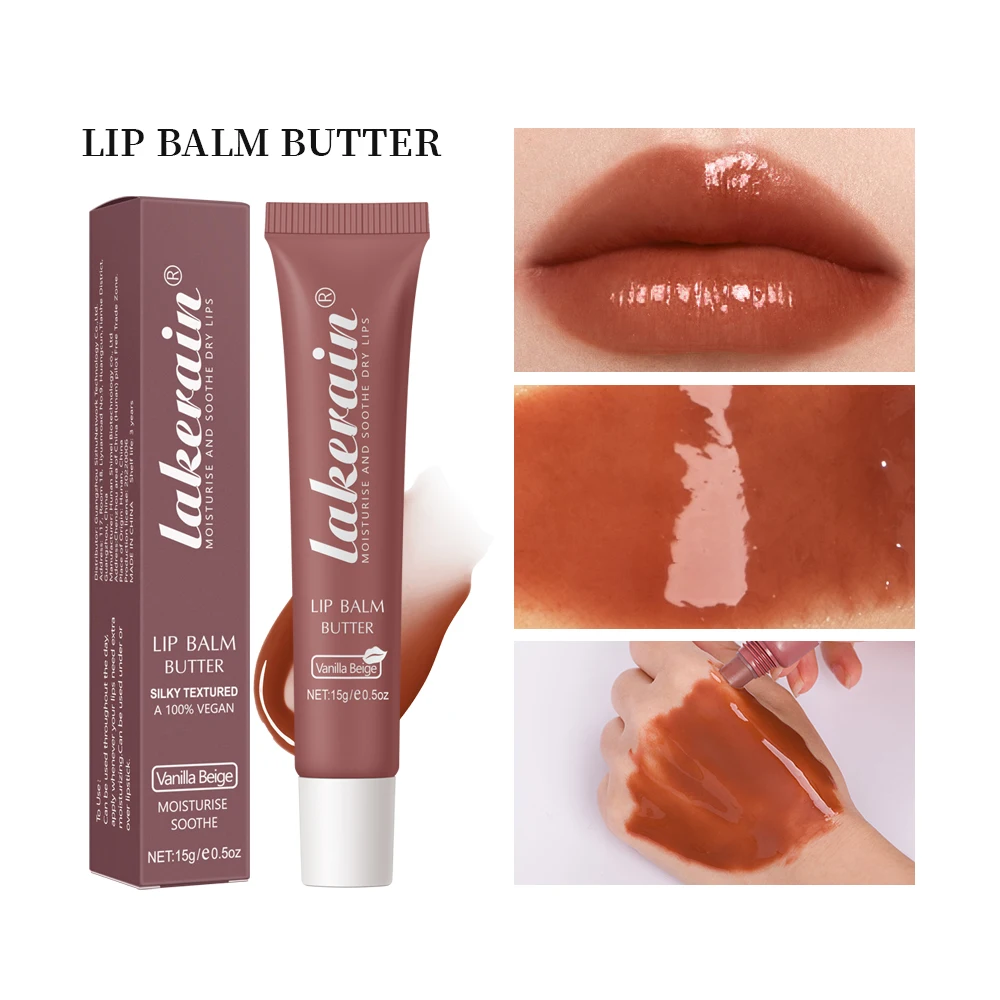 Lip balm Crystal Lip Balm Butter Moisturizing Lip Gloss Oil Jelly Lipgloss Liquid Lipstick Tint Brown Sugar Cherry Pink Lips Makeup