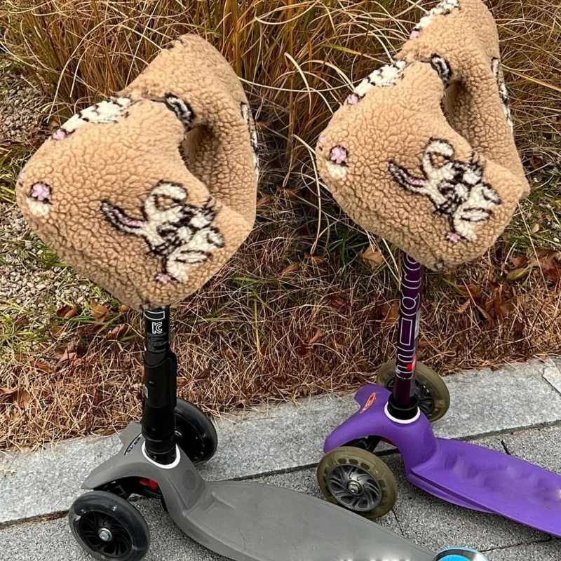 Kids Stroller Hand Muffs Windproof Cartoon Pattern Outdoor Sports Mittens Scooter Accessory Winter