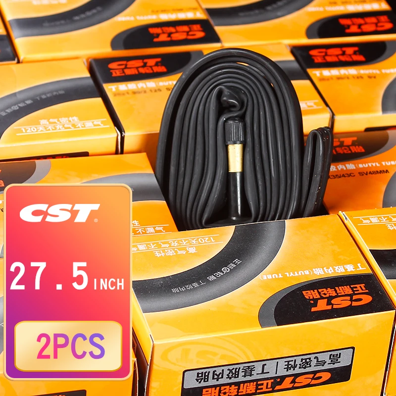 

2PCS CST mountain bike Tube 27.5 Inch foldable Bicycle Tires MTB parts 27.5 *1.5 1.75 2.125 BMX 27*1 3/8 Cycling Inner Tube