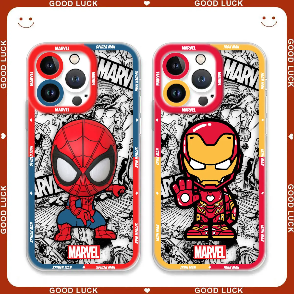 

The Avengers Marvel Cartoon Heroes Cover Angel Eyes Phone Case For Xiaomi POCO X5 X4 X3 NFC GT M4 M3 11 11T PRO LITE NE 5G Case