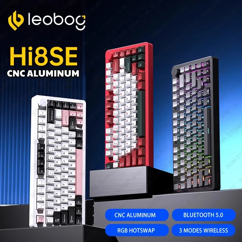 LEOBOG Hi8SE Wireless Aluminum Mechanical keyboard 80Keys Gaming