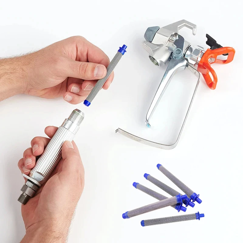 5 pcs/10 pcs 30/60 ตาข่าย Airless Spray Gun Filter อุปกรณ์เสริมสําหรับ Graco สเปรย์ปืนซ่อมเครื่องมือ 1