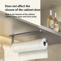 Kitchen Non-Porous Tissue Rack Cabinet Storage Rack Preservation Film Storage Rack Wall-Mounted Tissue Rack Kitchen Storage 4