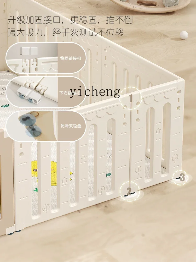 zz Children's Protective Grating Baby Living Room Interior Home Gaming Fence Baby Safety Crawling Mat Fence