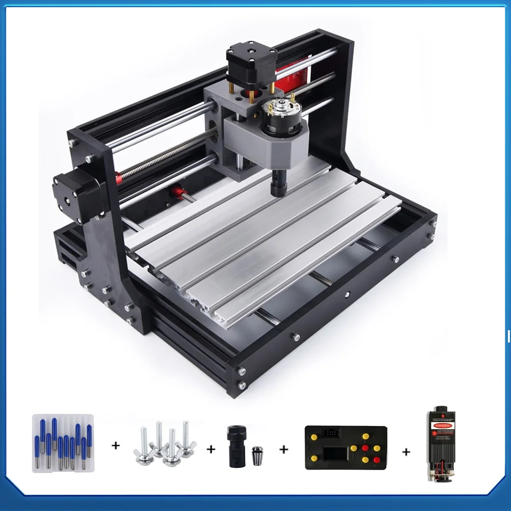 

CNC 3018 PRO Engraving Machine, GRBL Mini Laser Engraver CNC Wood Router, DIY 3 Axis DIY Pcb Milling Cutting Machine For Wood