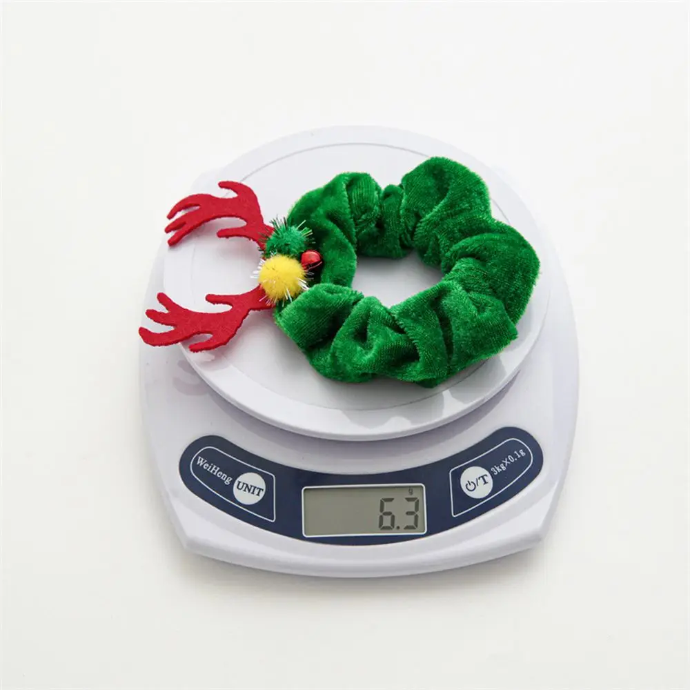 Female Hair Ties Antler Bat Christmas Halloween Spider Flannel Scrunchies Elastic Hair Bands Ponytail Holder Women Hair Rope