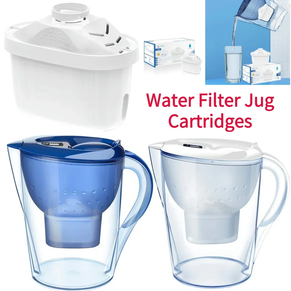 Water Filter Jug Cartridges Reducing Limescale Chlorine Replacement Filter Filtering Activated Carbon Water For Home
