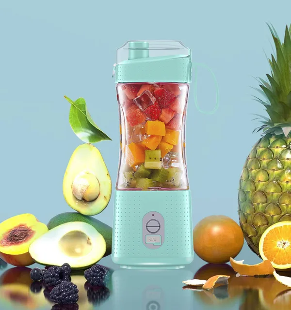 Orange Juicer Blender Machine Black Wireless Fresh Juice Blender