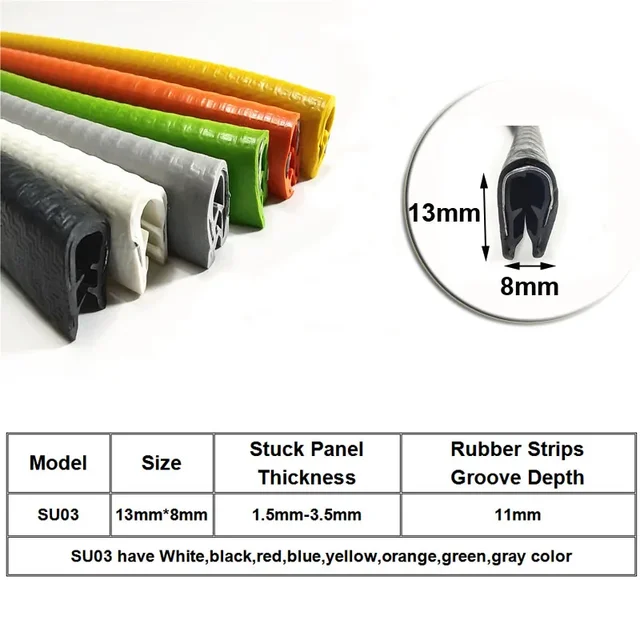 Uxcell EPDM Foam Rubber Seal Weather Strip - 13mm Diameter, 3 Meters Long, Black