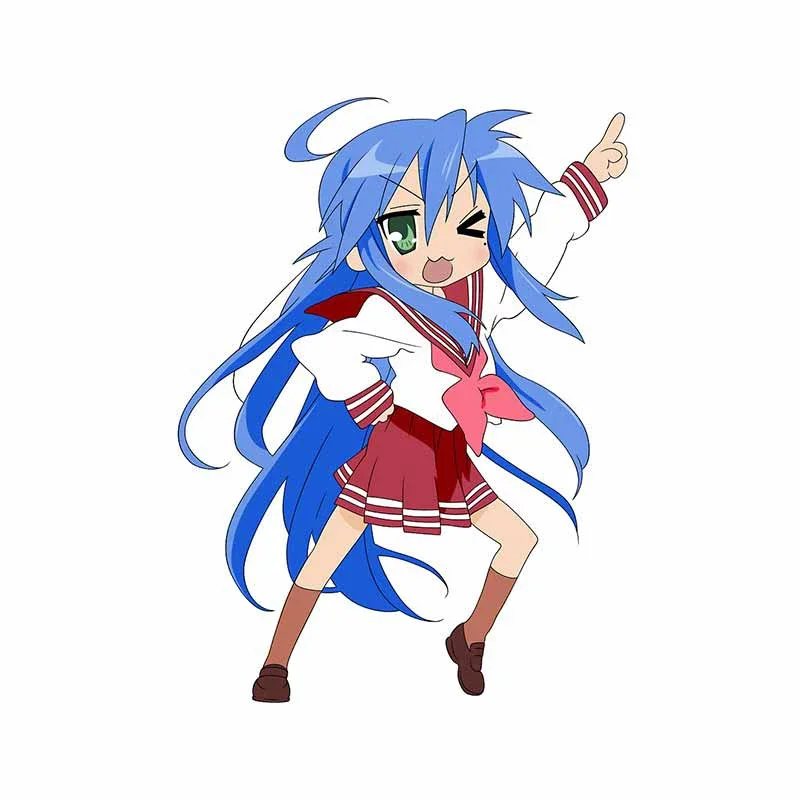 

13cm x 10cm Anime Decal for LuckyStar Funny Car Stickers Scratch-Proof Creative Windows Trunk Car Door Protector