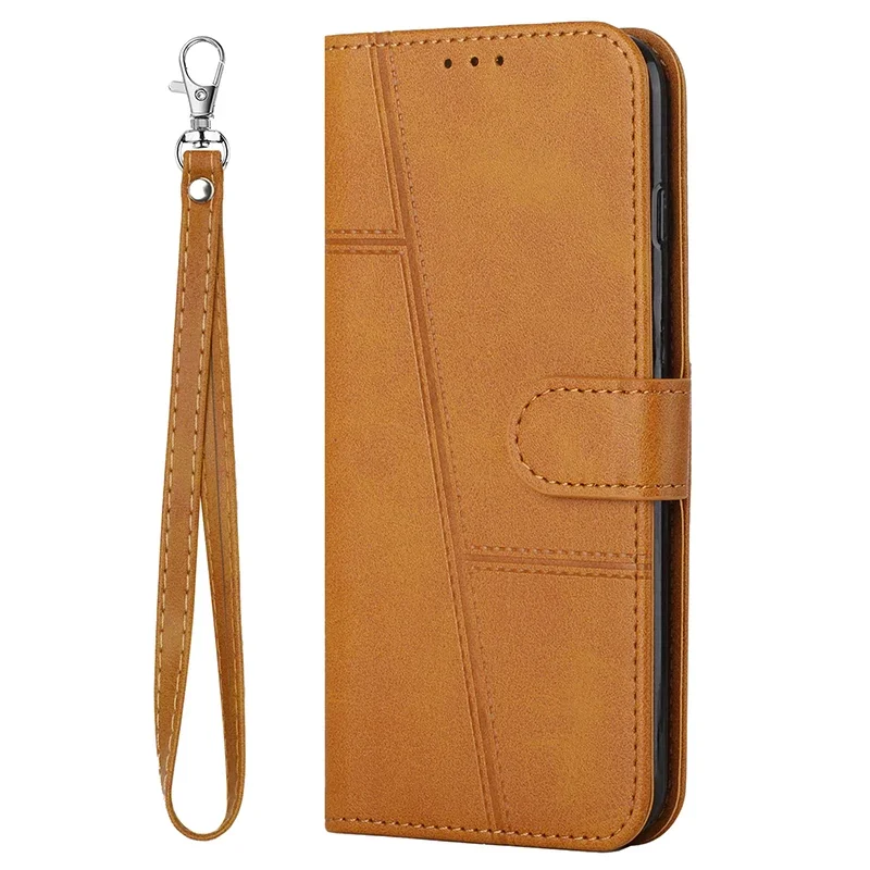 Leather Strap Wallet Phone Case Cover