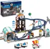 HOGOKIDS Space Roller Coaster Building Toy-888PCS Building Set Features Lift Platform, Satellites, Rocket Buildable  Park