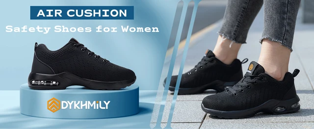 Scarpe Antinfortunistiche LARNMERN Uomo Donna Punta Acciaio - Antiscivolo, Leggere, Traspiranti S1 SRC - Foto 4