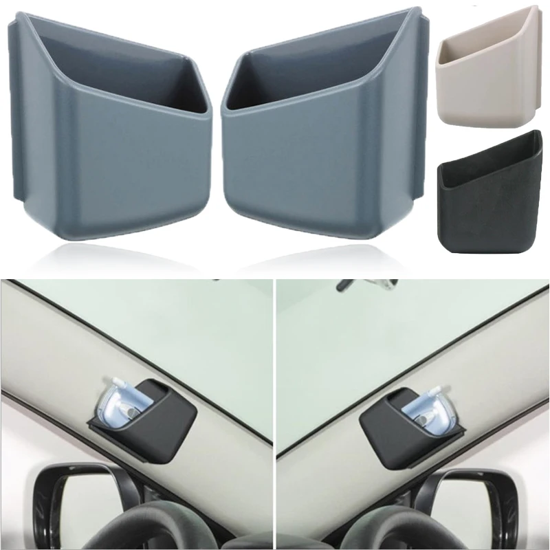 2Pcs Car Sunglasses Organizer Eyeglasses Glasses Holder Phone Organizer Storage Boxes Pocket Auto Interior Accessories Wholesale