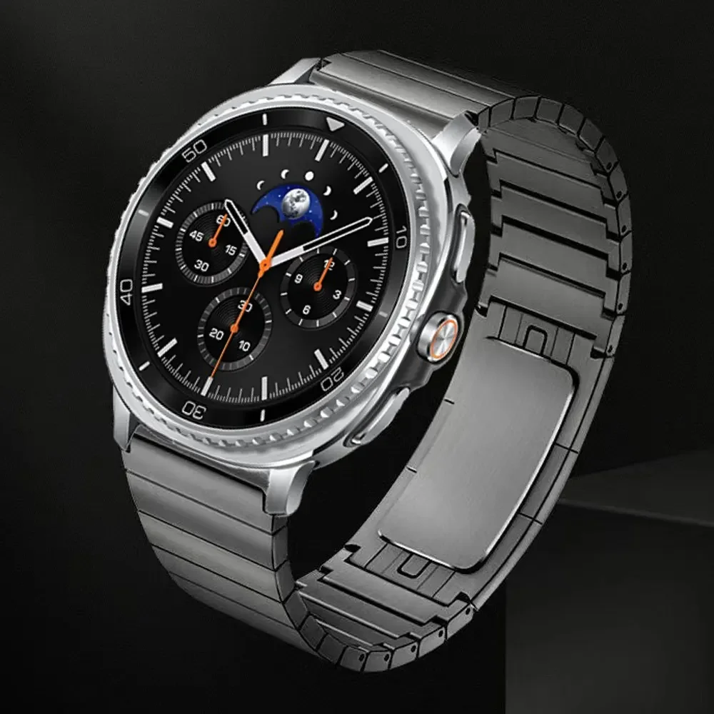 Elegant Stainless Steel Watch Bracelet - Premium Metal Strap Accessory