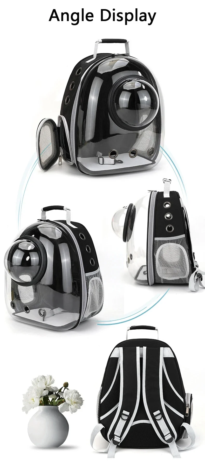 Title 13, Breathable Pet Carrying Bag, Space Pet Backpack...