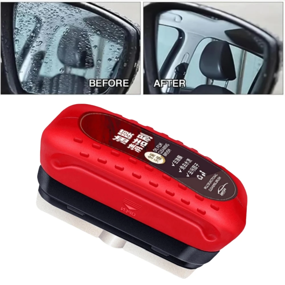 Pulitore Pellicola Olio Per Vetri Auto - Spazzola Applicatrice, 2 Pezzi, Per Parabrezza E Specchietti - Foto 8