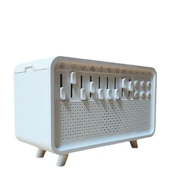 Multi-Function Bluetooth Speaker with White Noise, Sleep Night Light, and Humidifier (WHITE)