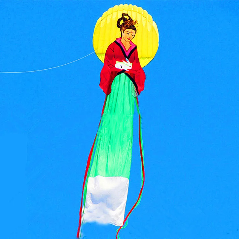 

free shipping chinese traditional kites for adults flying outdoor toys kite inflatable show kites parachute soft kite koi fun