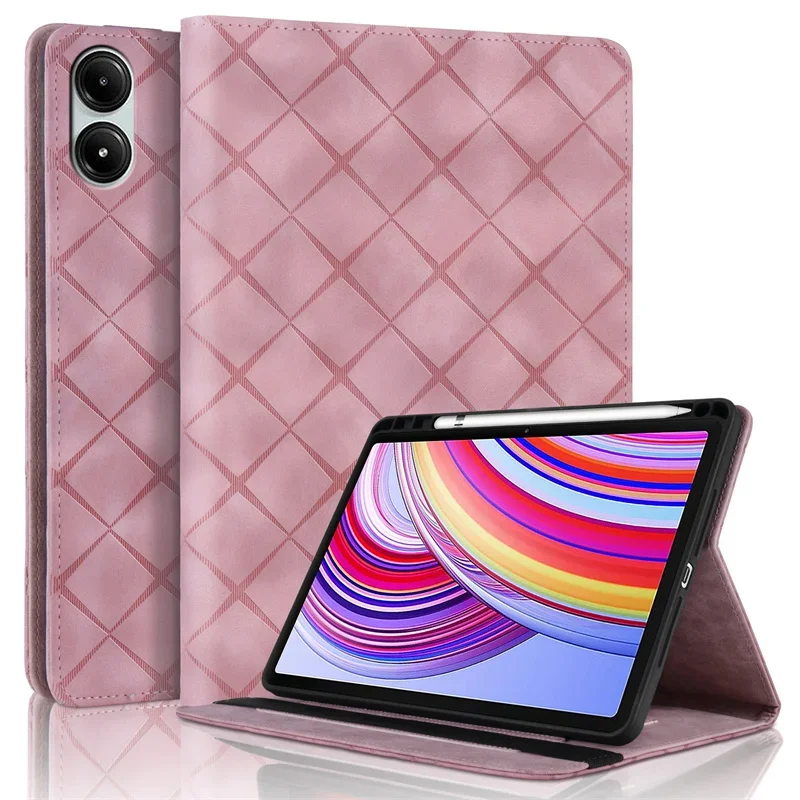 PU Leather Wallet Flip Stand Case with Pen Holder