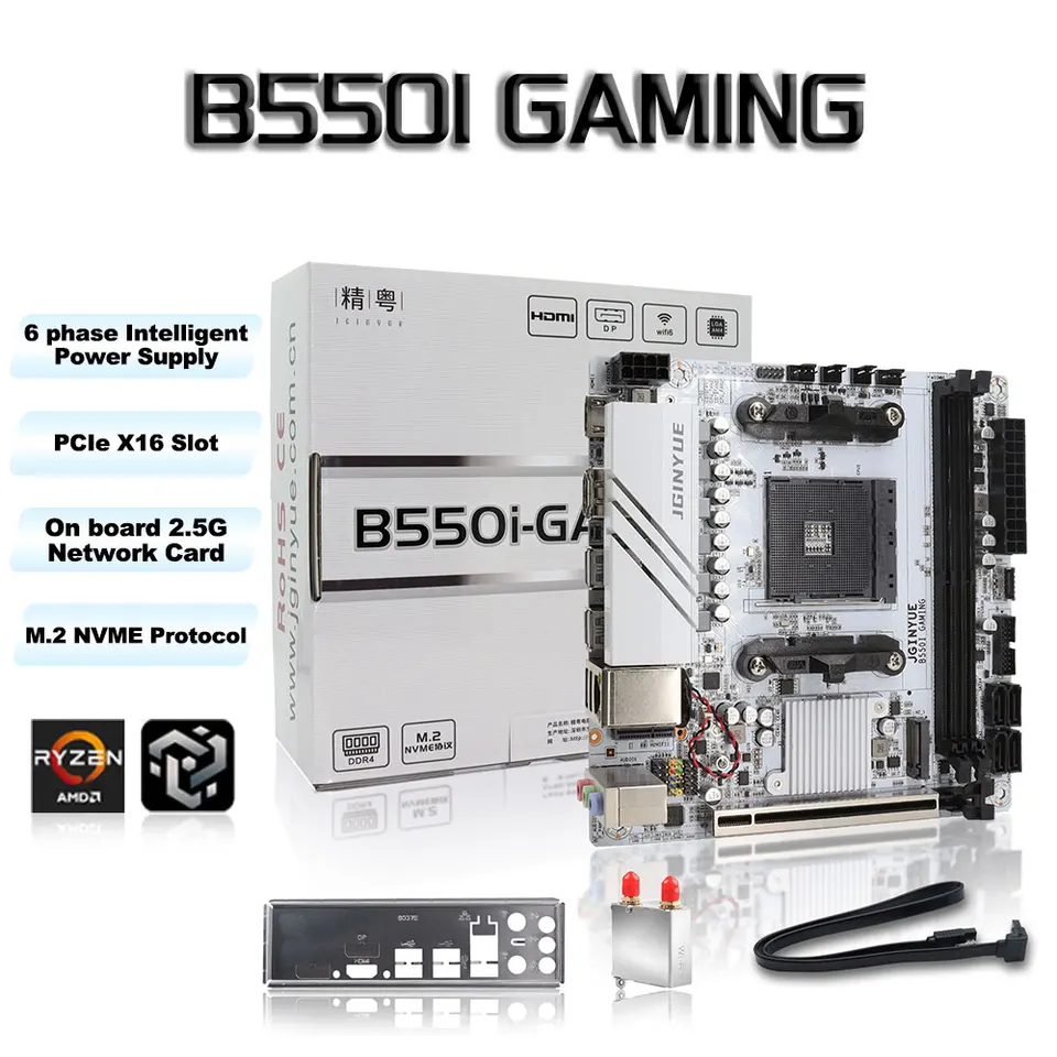 くつ】 ryzen7 5700x B550i RAM32GB AMD Ryzen 7 5700X + B550I
