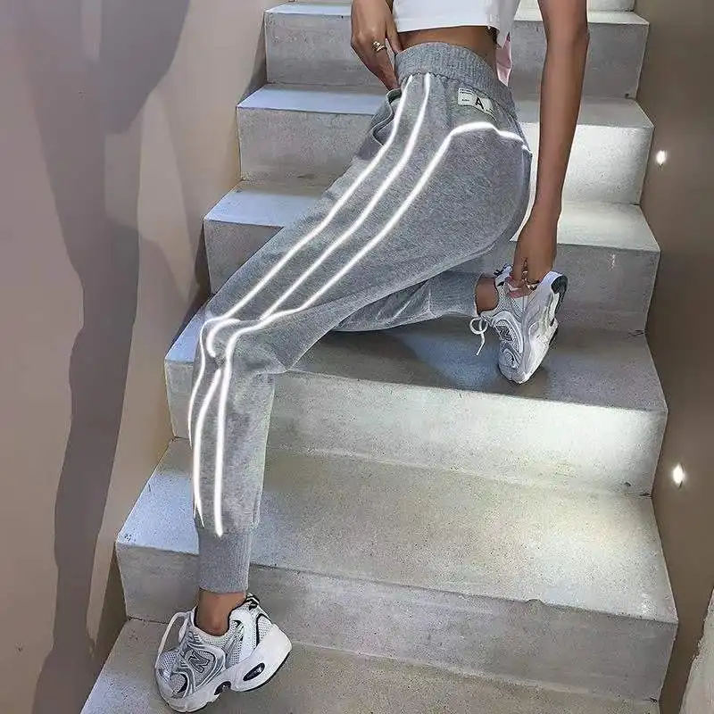 Women Trendy Casual Streetwear Sports Jogger Pants 2024 Spring Summer Korean Style High Waist Loose Sweatpants Y2K Ropa De Mujer