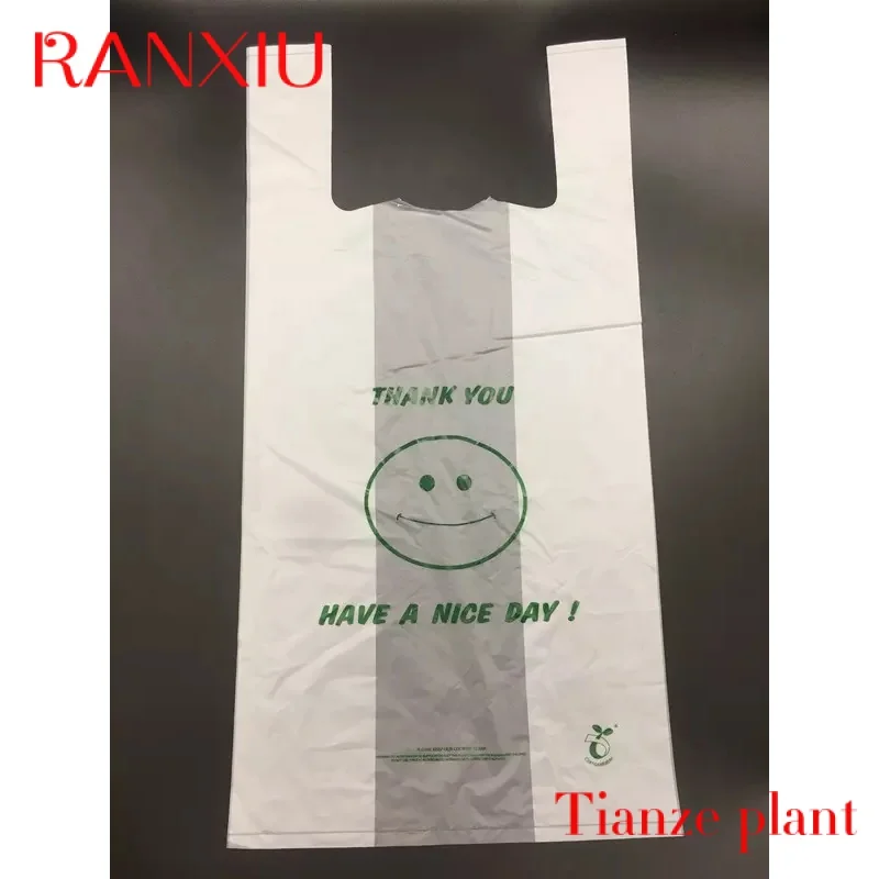 Custom 10-50 MIC Thank You T-Shirt Bags (1000 Count) Plastic bag for  Shopping and Restaurant