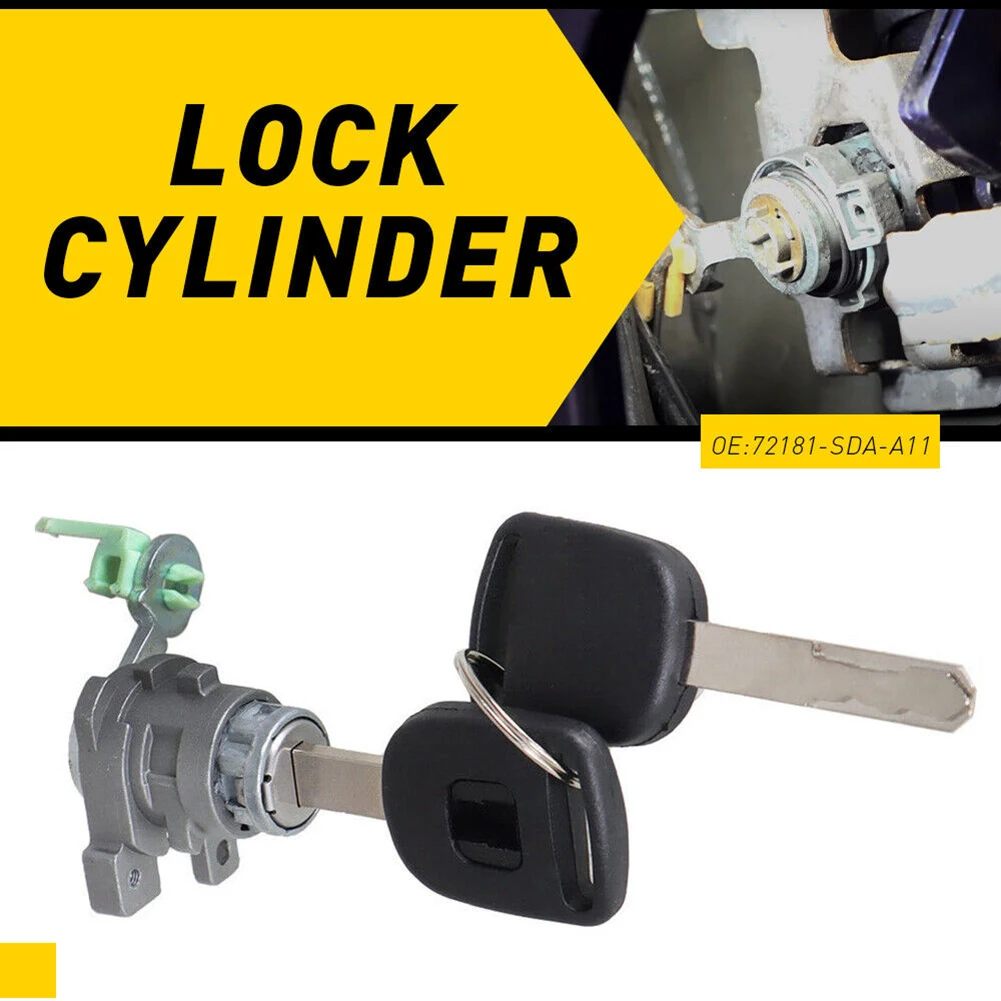 

Car Front Left Driver Door Side Lock Cylinder Compatible For Accord 2003-2007 Door Lock Cylinder Kit Auto Modified Accessories