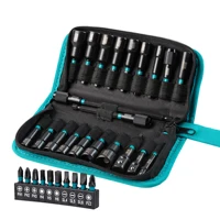 Libraton 31PCS Magnetic Nut Driver Set Metric & SAE, Impact Drill Driver Bit Set 1/4", Screwdriver Bits, Impact Socket Adapters 1