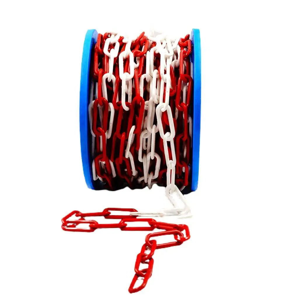 Force Chain 6 MM 25 Mtr. Roller red white plastic chain