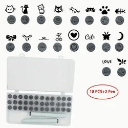 Nail Art Stamp Pen Set for Creative Designs - Graffiti & Flower Dotting Tools Collection (A3)