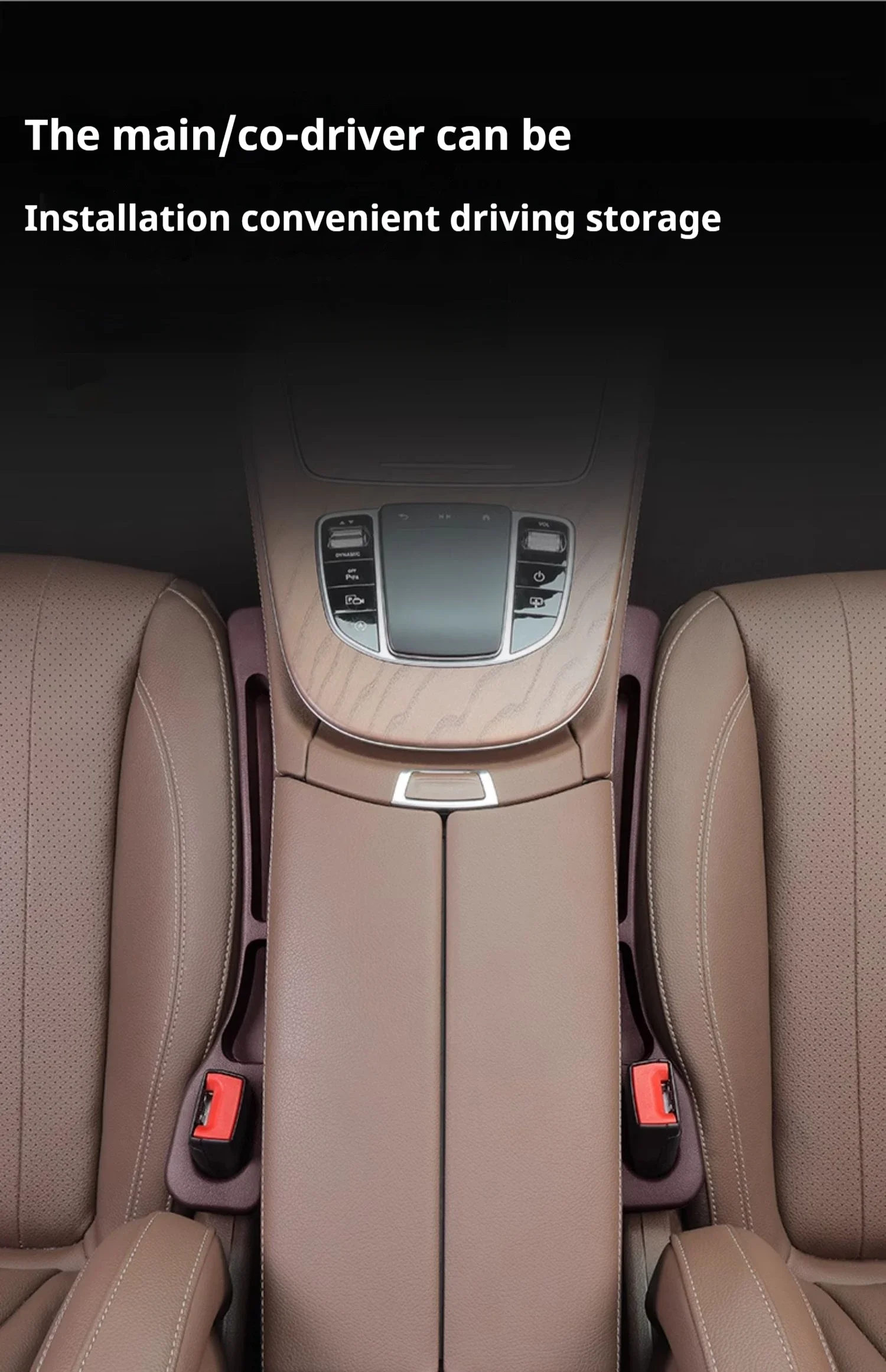 Car Seat Gap Stuff Side Seam PU Car Gap Filler Leakproof Seat Storage Organizer Interior Accessories For Xpeng G6