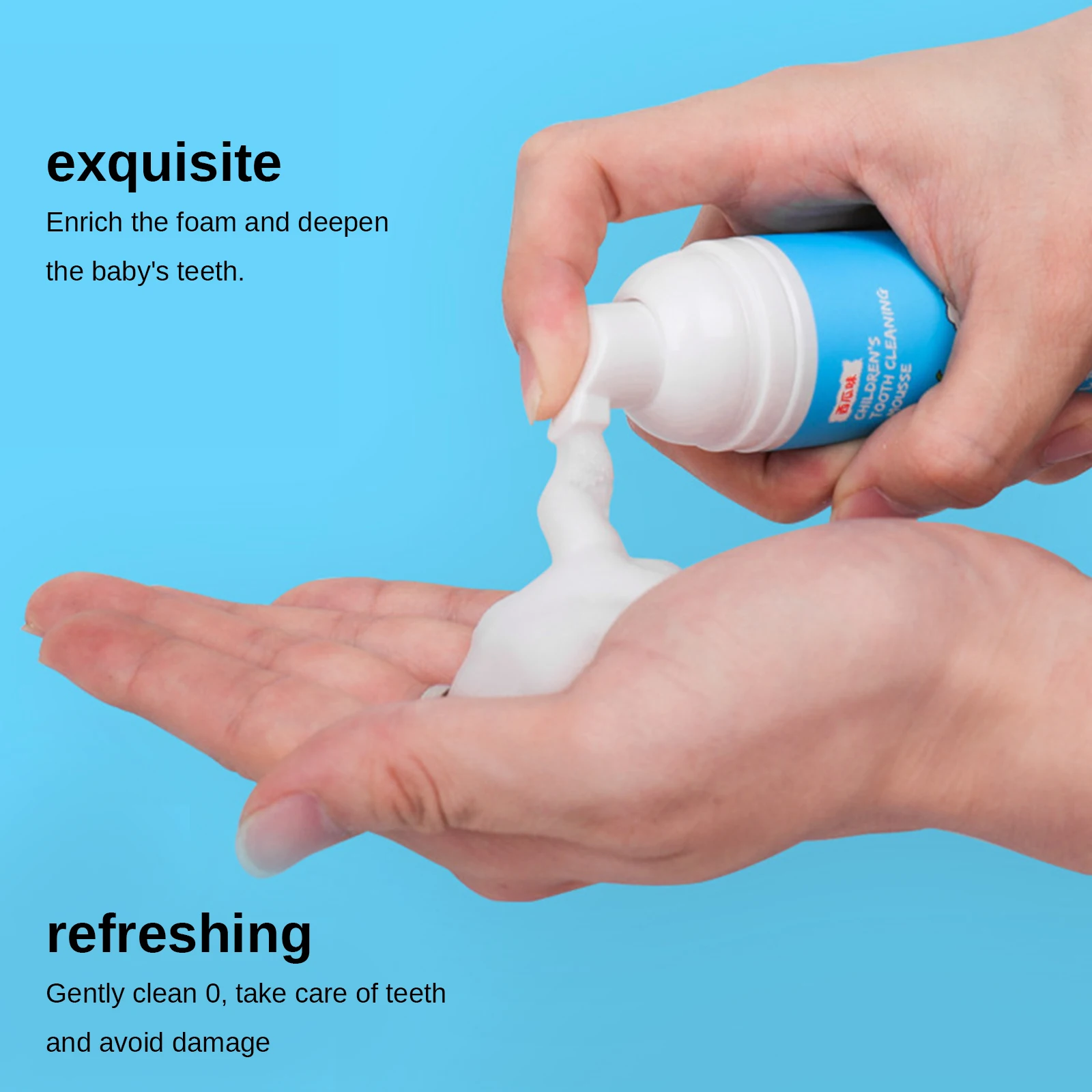 

60ml kids Foam Toothpaste Stain Removal Teeth Mouth Cleaning Toothpaste Whitening Mousse Tooth Paste Dental Care Tool