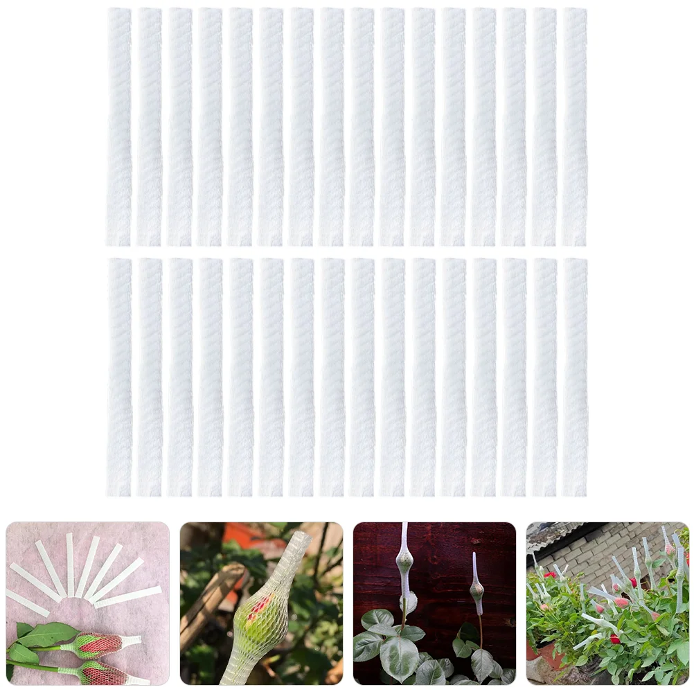 

100 Pcs Flower Bud Protective Cover Row Anti Scratch Netting Garden Trellis Screens for Plant Protection Makeup Brush Plants