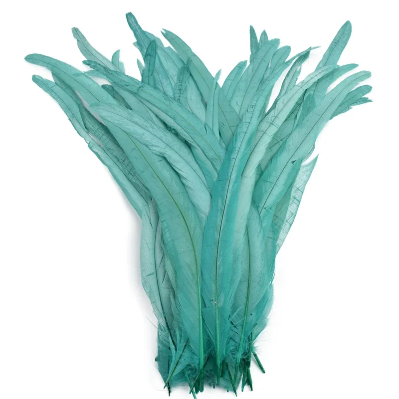 Rooster Feathers Mixed Color Feathers Craft Feathers 100Pcs/Lot All Sizes Colored Rooster Feathers for Crafts Fly Tying Materials Long Pheasant Carnival Wedding Decoration