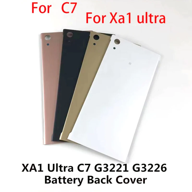 Cache Batterie Pour Sony Xperia XA1 Ultra G3226 - Vitre Arrière Rose, Pièce Neuve