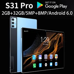 2024 nowy tani Tablet Pc 10.1 Cal Android 6.0 8 rdzeniowy 2GB RAM 32GB ROM Dual 5G LTE Phone Call GPS Bluetooth WiFi Google Tablet