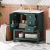 30inch Transitional Style Bathroom Vanity Cabinet Combo with Ceramic Sink 1
