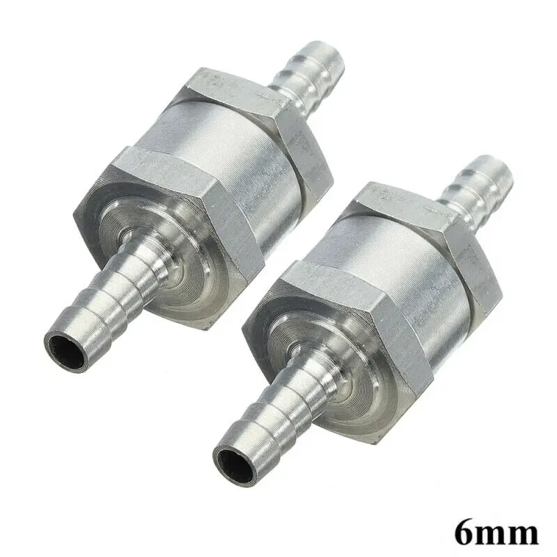 One Way Fuel Non Return Check Valve 6mm 8mm 10mm 12mm Petrol Diesel Aluminum