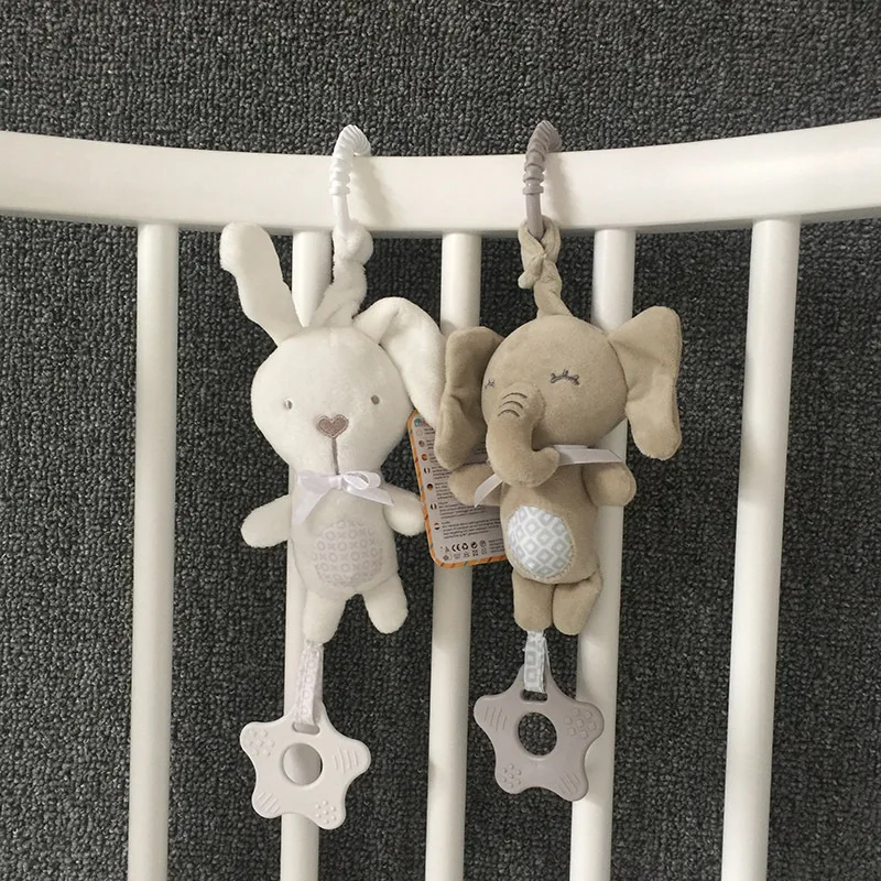 

Baby Wind Chime Pendant Long Ear Little Rabbit Little Grey Elephant Baby Toy Bed Hanging Dental Gel Ringing Bell Bb Called Doll