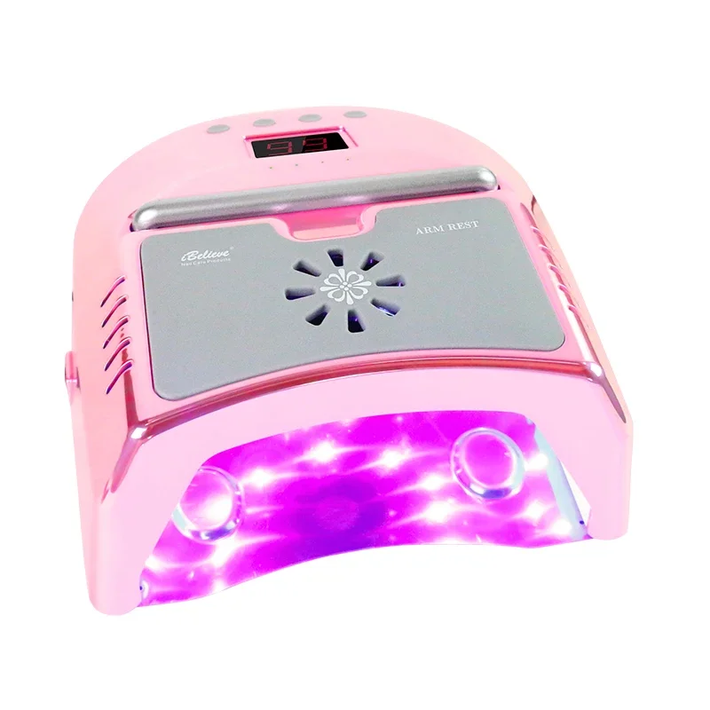 IBelieve 72w Fast Dry Nail Lamp Cooling Fan Manicure Light High End Salon Polish Machine Cordless Heat Dissipation UV Lampara 2