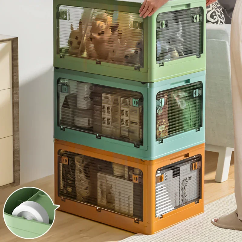 Home Folding Storage Box Student Book Box Five-door Pet Organizer Camping Car Backup Storage Box