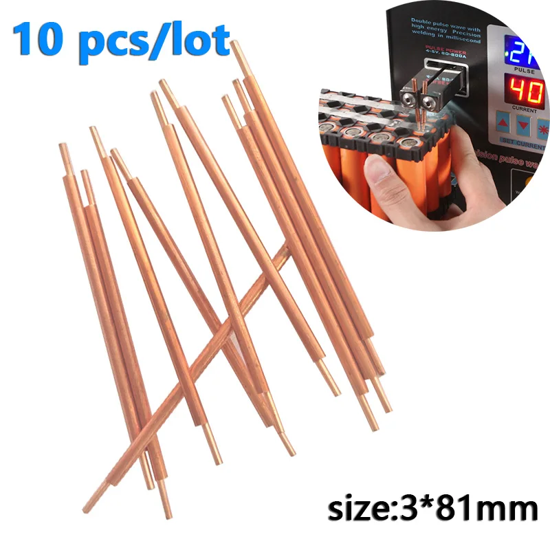 

10 pcs Spot Welding Needles for Nickle Sheet DIY Li ion Battery Pack Electrodes for Spot Welder Lithium Battery Accessories