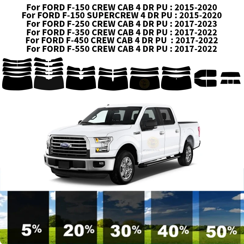 

Precut nanoceramics car UV Window Tint Kit Automotive Window Film For FORD F-350 CREW CAB 4 DR PU 2017-2022