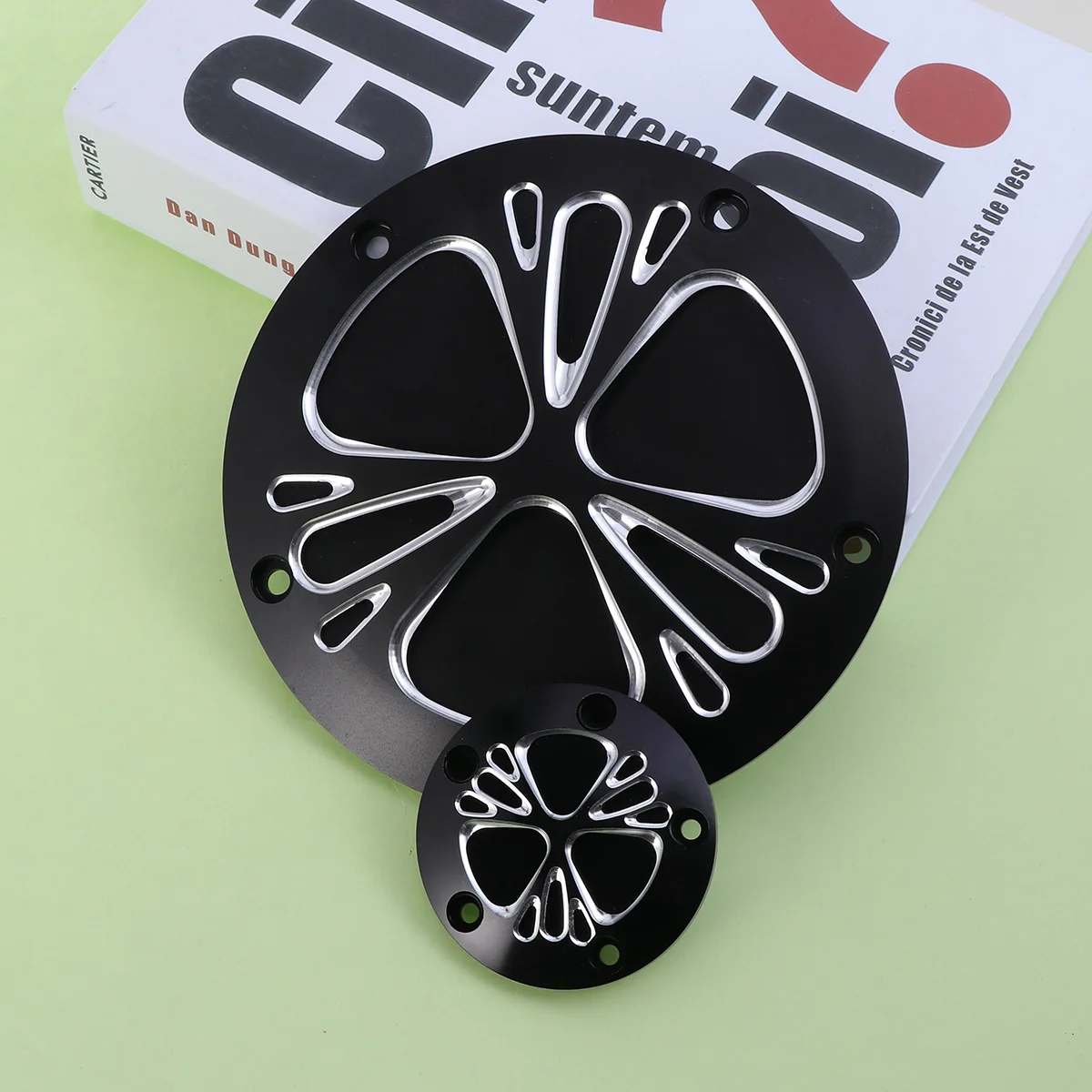 

Motorcycle CNC Derby Cover Timing Timer Cover Road King Softail FLHRS FLTFB (Pattern 1)