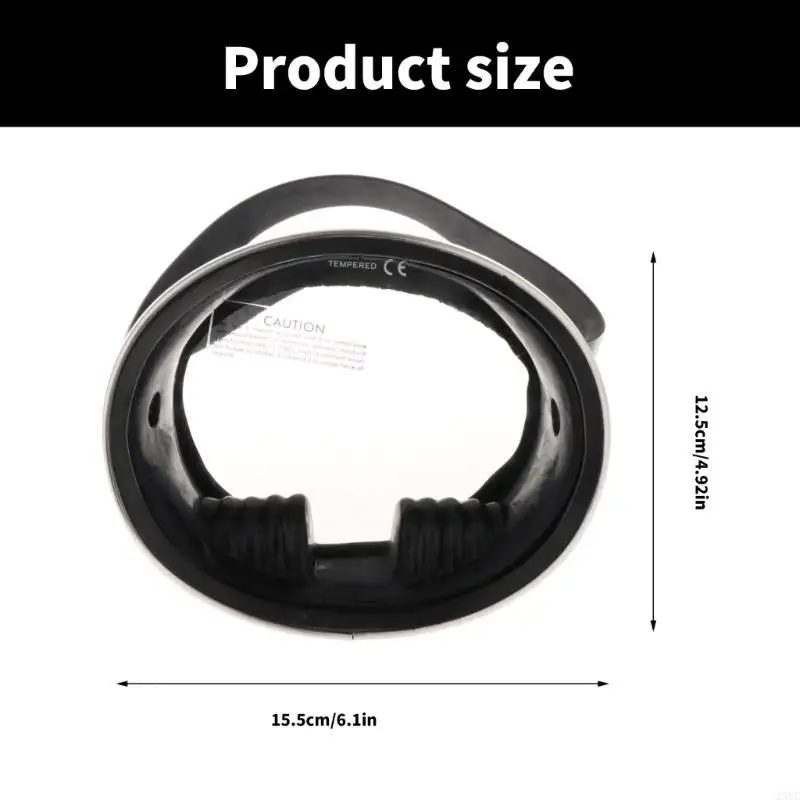 Widely View Freediving Mask Tempered Glass Lens Swimming Snorkeling Mask Ovals Clear Panoramic Goggle Enduring